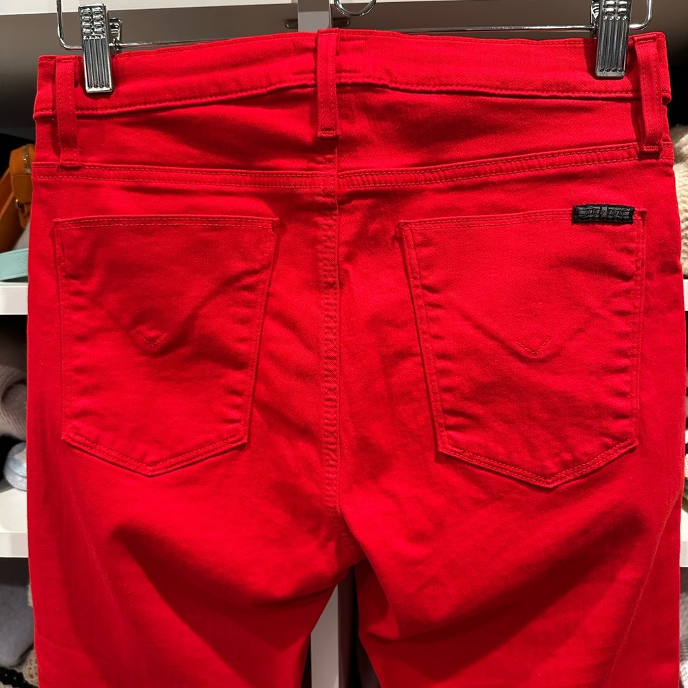 Hudson Jeans Bold Red Denim - Picture 3 of 4